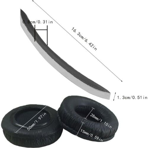 General Foam Ear Pads Cushions Headband For Rapoo H3010 H3080 H6020 H6080 H7300