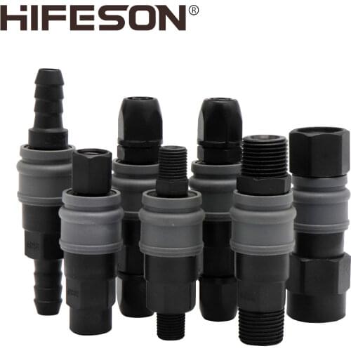HIFESON Double Ring Pneumatic fitting C type Quick Air Connector for Pneumatic Gun Tool Air Compressor Hose Rustproof Rustproof