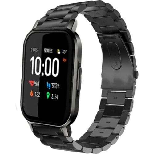 20MM Stainless Steel Strap For Xiaomi Haylou LS02 Smart Watch Bracelet For Amazfit Bip Lite S U GTS 2 Mini Wristband Correa Belt