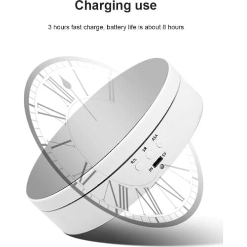 Speed Adjustable Photography Rotating Display Stand Display For Video Electric Degree Turntable Product Rotating Shooting 3 H4N8