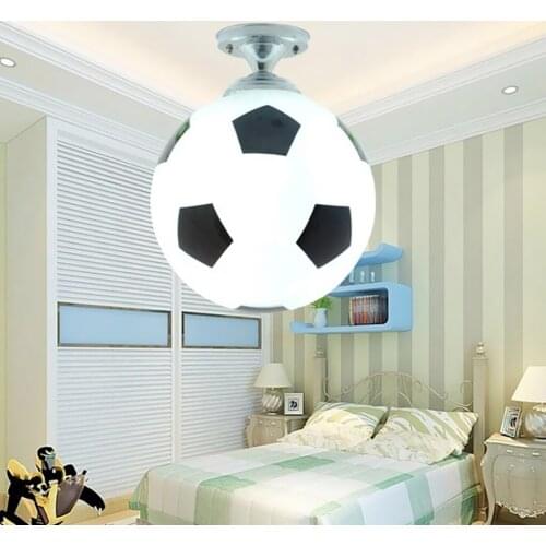 Glass Footaball Soccer Ceiling Lamp Flush Mount Pendant Light Shade Chandelier Fitting LED Bulb/Energy Saving Lamp/Incandescent