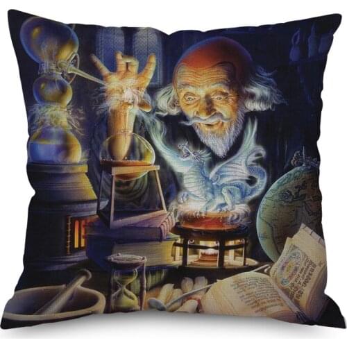 Magic Spitfire Dragon Nordic short plush Pillow Case Polyester Decorative Throw Pillow Cover Square style-2