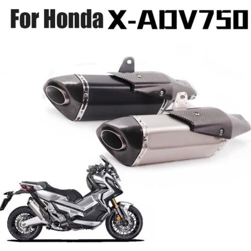 Motorcycle X-ADV750 Exhaust System Full Exhaust Pipe Muffler Escape Silencer Connect Front Link Tube for Honda X-ADV750