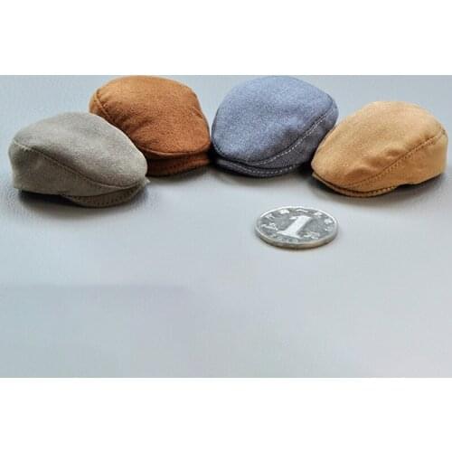 1/6 Soldier Model Accessories F 12'' Male Action Figure Body Hat Vintage British Peaked Cap Beret Handmade Cloth Collectibles