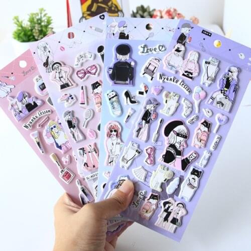 1 set /1 lot cute Stationery Fashion Pretty sister kawaii scrapbooking stickers/note sticker/message sticker/Funny