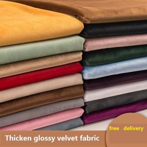 155cm Width Thicken Velvet Plush Fabric Sofa Curtain Pillow Velvet Clothing Fabric Home DIY Apparel Sewing & Fabric Sofa Fabric