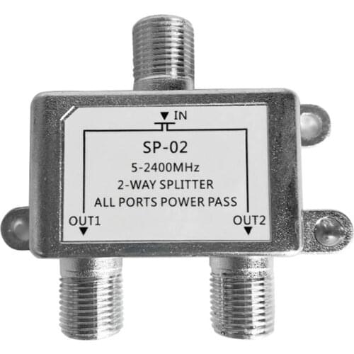 2 Way TV Signal Cable Splitter TV Antena Cable Signal Mixer antenna splitter signal booster Digital Satellite Combiner Diplexer