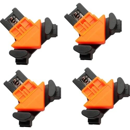 4PCS 90 Degree Holder Right Angle Clamp Corner Mate Woodworking Hand Fixing Clips Picture Frame Corner Clip Positioning Tools