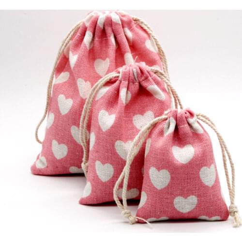 50pcs/Lot 19x24cm Reusable Shopping Bag Printing Unisex Foldable Cotton Drawstring Grocery Shopping Gift Bags Case Pouch For Kid