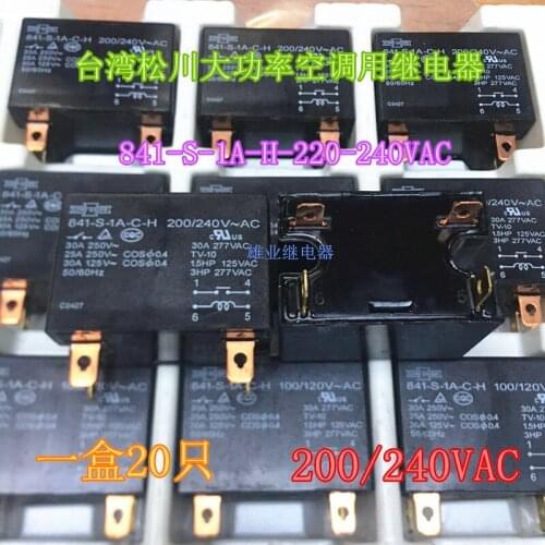 841-S-1A-H-200/240VAC power Relay