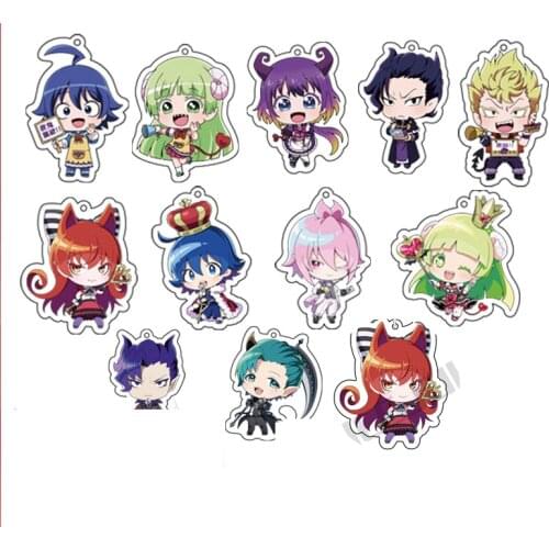 Anime Mairimashita Welcome To Demon-School Iruma Kun Clara Acrylic Keychain Pendant School Bags Charm Keyring Decor Collection