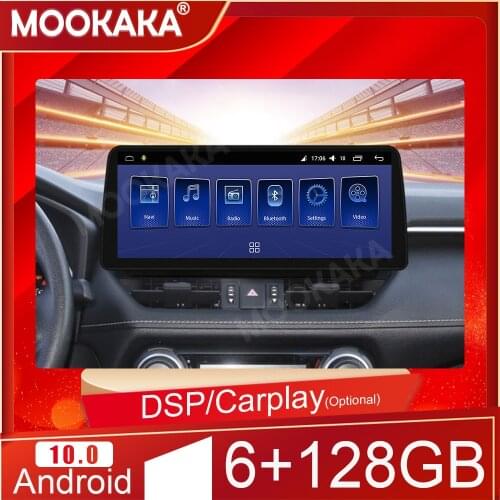 12.3 inch 6+128G Android 10.0 For Toyota RAV4 2020+ Car Multimedia Player Auto Stereo Tape Recorder Navigation Head Unit Carplay