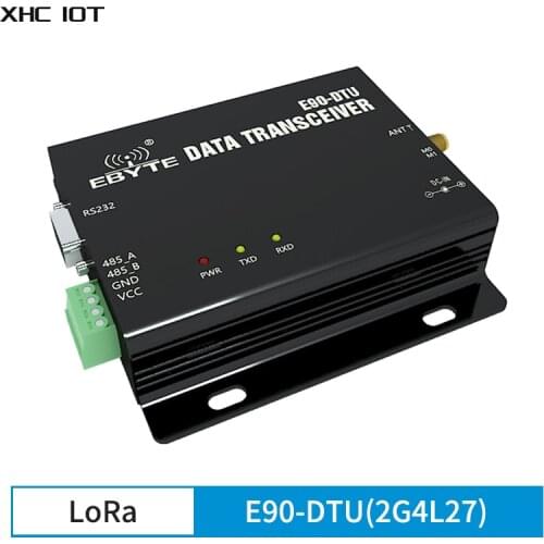 LoRa Module Wireless Modem Transceiver Strong Anti-Interference 27dBm 7km FEC LBT 2.4GHz E90-DTU(2G4L27) XHCIOT Data Receiver