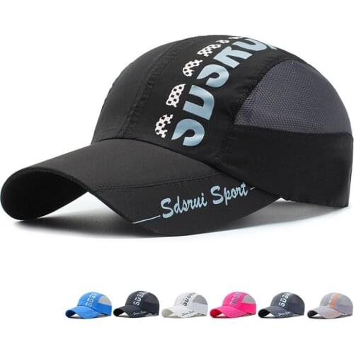 Unisex Baseball Hat Summer Thin Mesh Portable Quick Dry Breathable Tennis Running Fishing Sailboat Beach Cap