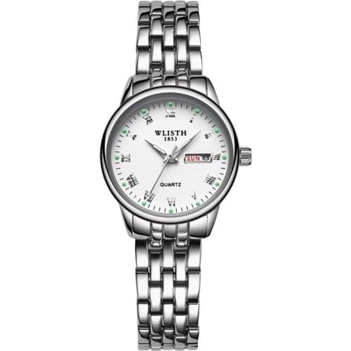 WLISTH Watch Women Watch Steel Fashion Week Calendar Ladies Watch Luxury Brand Diamond Quartz Wrist Watch relogio feminino