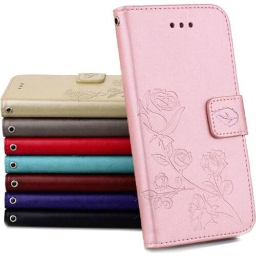 For Doogee X60L Case Protection Stand Style Leather Flip Silicone Back Cover Phone Wallet Case for Doogee X60 L 5.5"