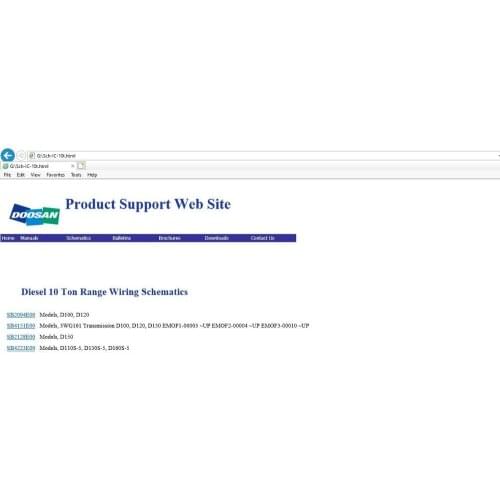 Doosan Infracore Forklift 2009 Service Manual Wiring Diagram and Bulletin