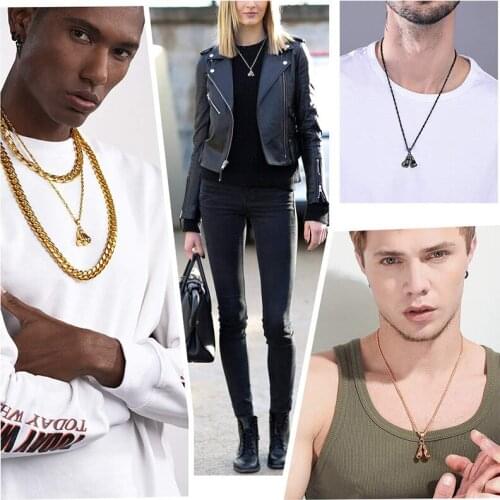 Necklace Mens stainless steel gold Gloves necklaces mens chain pendant gifts necklace 2020 jewelry on the neck Sporty style