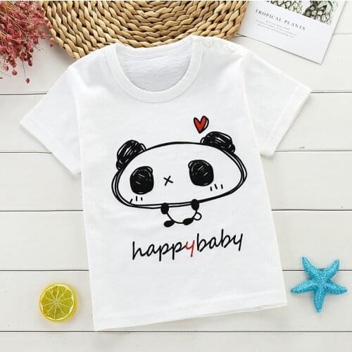 2019 new baby boy clothes t-shirts summer kids short sleeve t shirt quality 100% cotton unicorn cartoon panda childrens tshirt