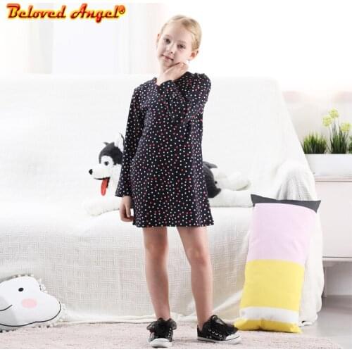 Brand New Girls Dresses Long Sleeve Baby Girls Winter Dresses Kids Cotton Clothing Casual Dresses for 3-8 Years Children