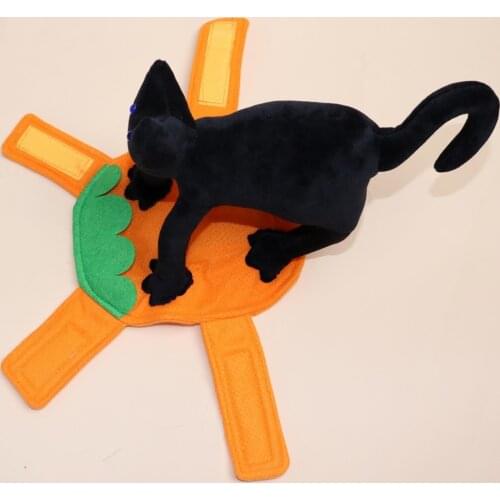 Pet Cat Dog Clothes Little Black Cat Cosplay Role Playing Suit Halloween Clothes Dressing Up Cat Party Costume Suit