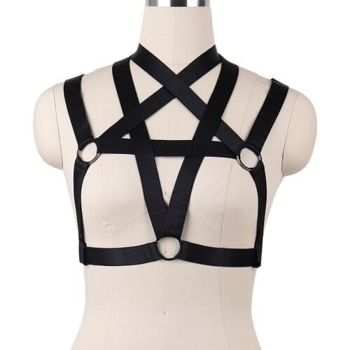 Wholesale 10piece Women sexy harness Harajuku Gothic lingerie cage bra bondage Strappy Lingerie Boho Goth Fetish Wear Crop Tops