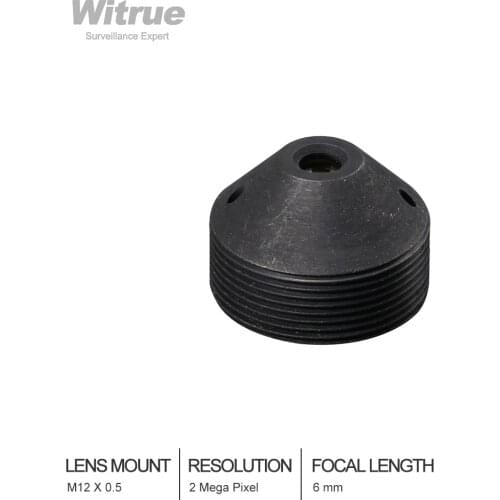 Wholesale 50pcs HD cctv lens Pinhole 6MM M12*0.5 Mount 1/3" F2.0 53 degree for security CCTV cameras