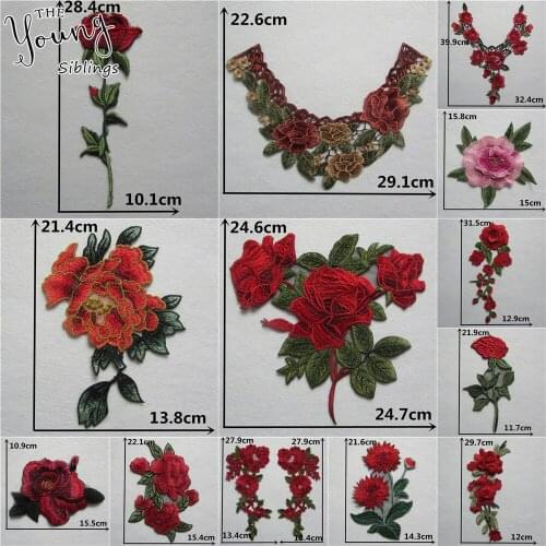 Popular style Flower Pattern Lace Embroidery Neckline Applique Sewing Lace Collar Decorative Clothing Accessories YL511-YL530