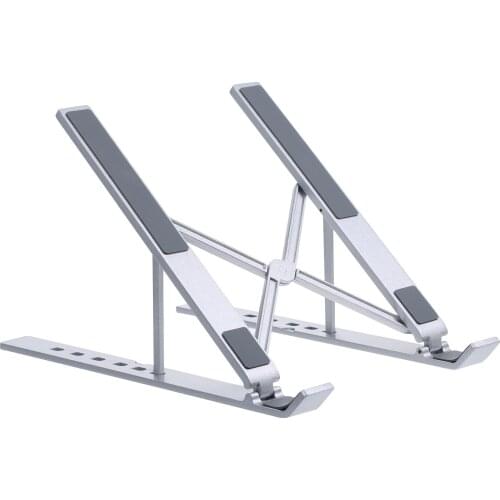 Portable Foldable Bendable Non-slip Ultra-thin Notebook Holders Adjustable 6-Level Laptop Stand Height Computer Holder Bracket