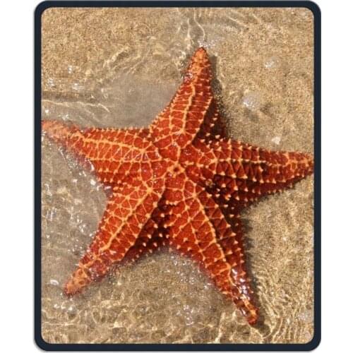 Precision seamed and durable Unisex Starfish Custom Made Mouse Pad Waterproof Mousepads