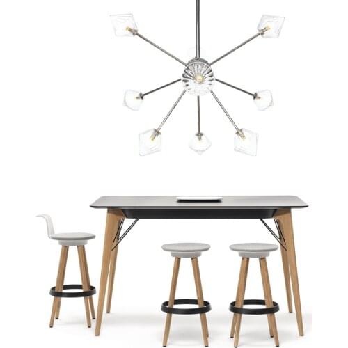 Modern Glass Light LED Chandelier Lights Decoration Chandeliers Lighting Nordic Restaurant Lamp Living Lighting LED G4 85-265V