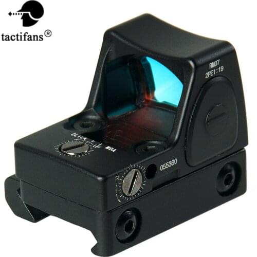 Tactical Mini RMR Style 1x Red Dot Sight Rifle Scope Collimator For Picatinny Rail Glock Base Mount 6 Moa M9410 Accessories