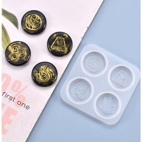 U90E Religion Symbols Hanging Pendant Casting Silicone Mould DIY Crafts Making Tool Crystal Epoxy Resin Mold