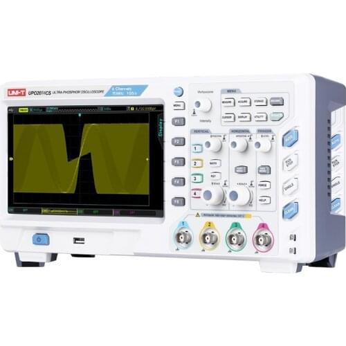 UNI-T UPO2202CS Ultra Phosphor Oscilloscope; 2 Channels, 200MHz Bandwidth, 1GS/s Sampling Rate, USB Communication