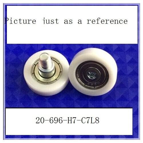 High quality inside 626zz bearing outside polyformaldehyde(POM) Material pulley with M6 screw C0.5L8