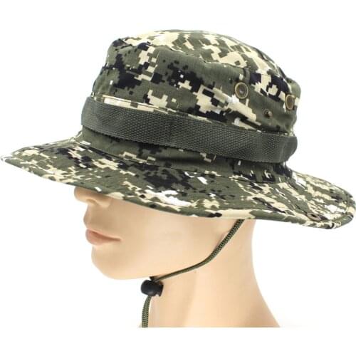 Bonnie Hat Bob Jungle Bucket Hat Safari Animal Men Women Outdoor Military Camouflage Panama Hat Fishing Camping Sun Fishing Hat