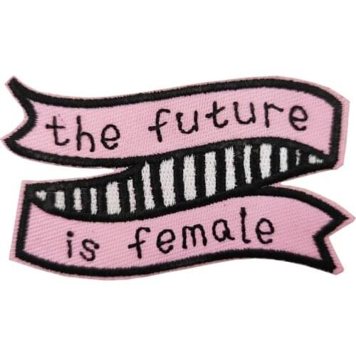 Future is Female Embroidered Iron On Badge