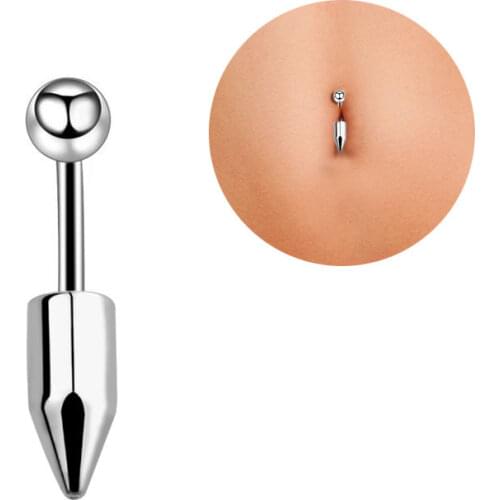 Woman Navel Piercing Goth Punk Simple Stainless Steel Body Accessories Fashion Belly Button Nail Piercings Sexy Women Jewelry