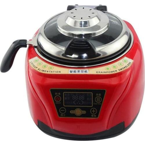 Household All Intelligent Food Cooking Machine Automatic Meat Vegetables cooking pot Multi cooker Frying Pan 1pc