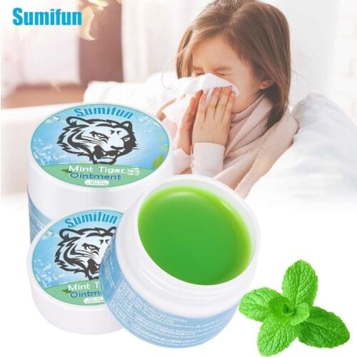 10g Tiger Balm Mint Cream Cooling Oil Relieve Colds Headaches Nasal Congestion Refreshing Mosquito Bite Anti itching Plaster
