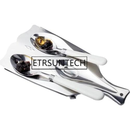 100pcs Stainless Steel Spoon Rest Cover Lid Rest Stand Spoon Holder Home Kitchen Utensil Spatula Holder Cooking Tool