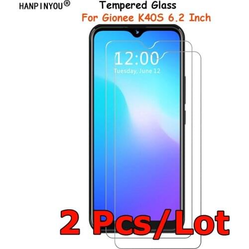 2 Pcs/Lot For Gionee K40S 6.2" Tempered Glass Screen Protector Ultra Thin Explosion-proof Protective Film + Clean Kit