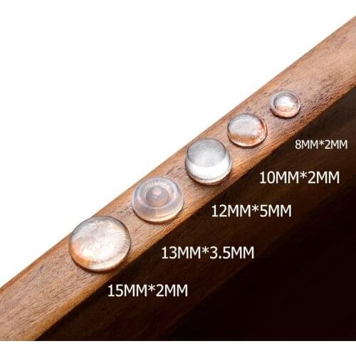 40-80PCS Door Stops Self adhesive Silicone Rubber Pads Cabinet Bumpers Rubber Damper Buffer Cushion Furniture Hardware