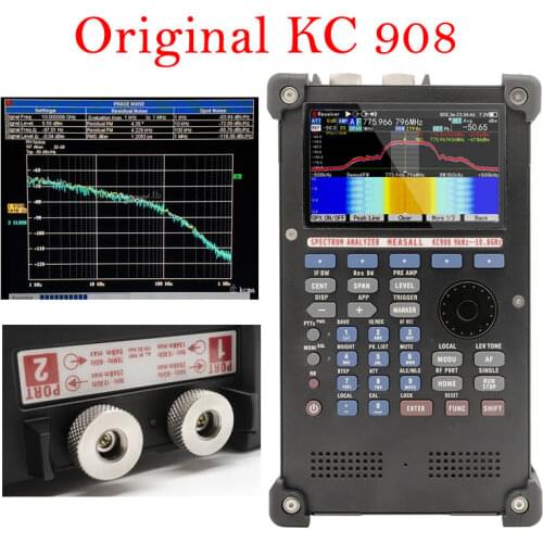 KC908 Real-time 10.8 GHz Spectrum Analyzer wide-band sweep scanning receiver signal source RF multimeter field strength SDR
