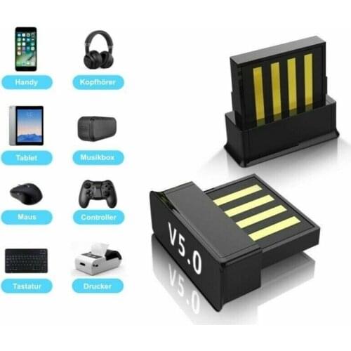 Bluetooth-compatible Adapter Nano USB Bluetooth-compatible 5.0 Dongle Wireless Audio Bluetooth-compatible Stick Receiver