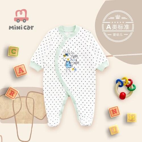 Babys one piece clothes spring and summer girl babys hip suit climbing clothes newborn clothes pajamas thin long sleeves