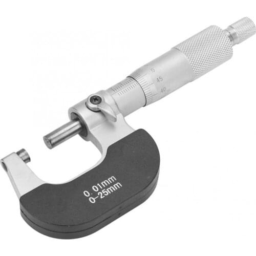 Bearing Steel Measure Tool 0-25mm Outside Micrometer 0.01mm Thickness Gauge Indicator