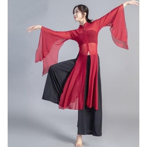 Chinese Style Hanfu Classical Dance Costume Adult Female Square Dance Yangge Costumes Fan Dance Set Performance Costume 12399