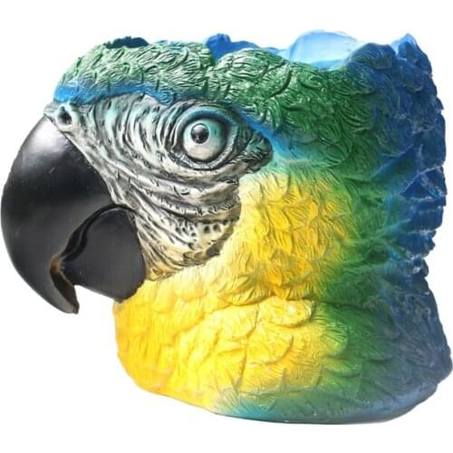 Creative Parrot Flower Pot Garden Decoration Resin Crafts Home Decoration Garden Succulent Potted Seedlings-ABUX