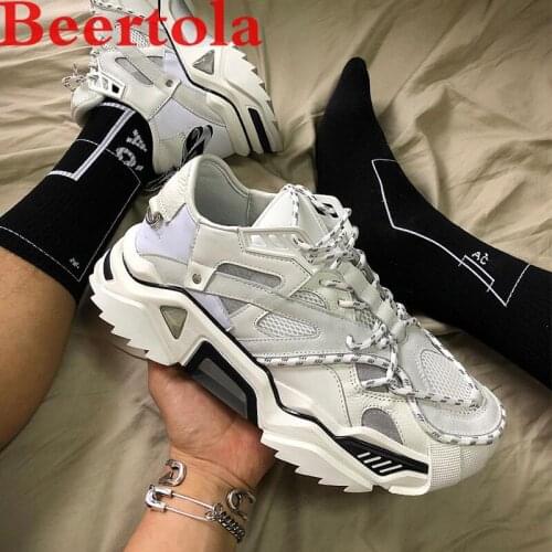 Reflective Unisex Sneakers Height Increasing Couple Casual Shoes Black White Tenis Masculino New Autumn Chaussures Sports Flats